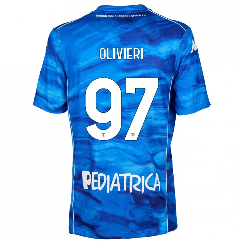 Danxen Criança Camisola Alessandro Olivieri #97 Azul Branco Principal 2025/26 Camisa Brasil