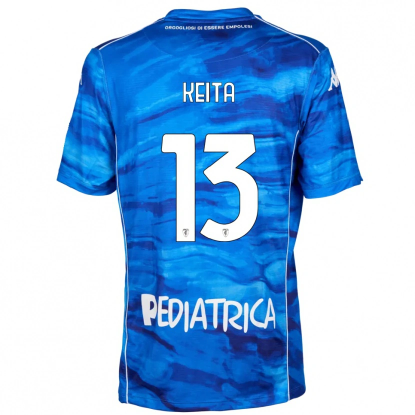 Danxen Criança Camisola Mouhamadou Keita #13 Azul Branco Principal 2025/26 Camisa Brasil