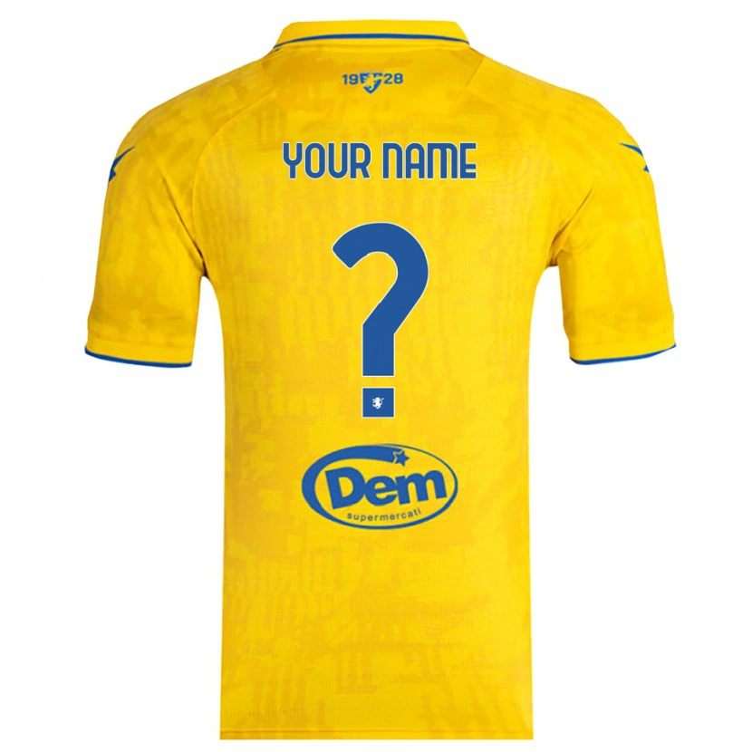 Danxen Criança Camisola Seu Nome #0 Amarelo Azul Principal 2025/26 Camisa Brasil