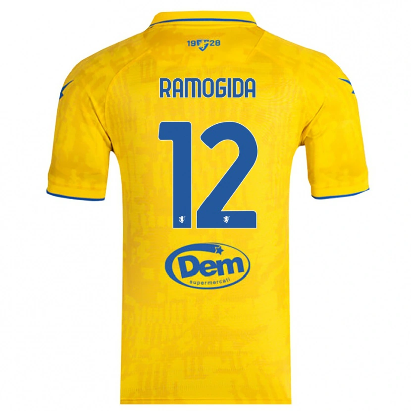 Danxen Criança Camisola Tommaso Ramogida #12 Amarelo Azul Principal 2025/26 Camisa Brasil