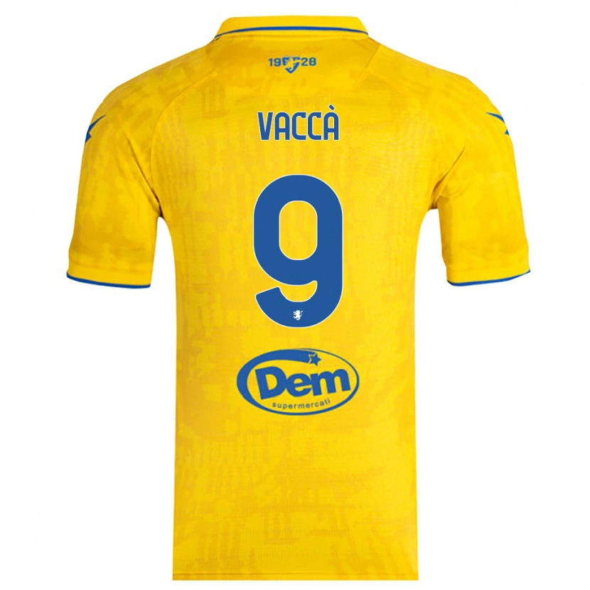 Danxen Criança Camisola Antonio Vaccà #9 Amarelo Azul Principal 2025/26 Camisa Brasil