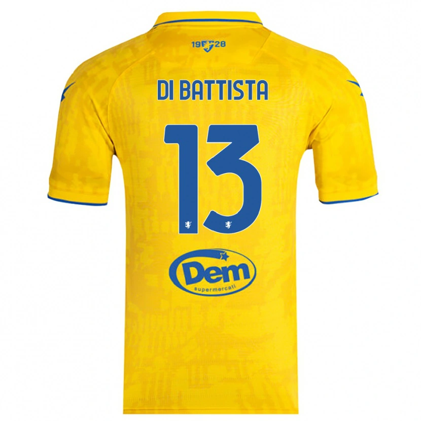 Danxen Criança Camisola Cristiano Di Battista #13 Amarelo Azul Principal 2025/26 Camisa Brasil