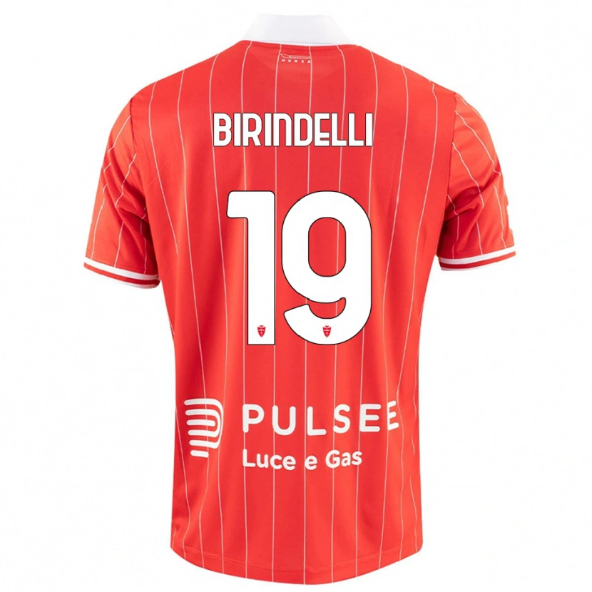Danxen Criança Camisola Samuele Birindelli #19 Vermelho Branco Principal 2025/26 Camisa Brasil