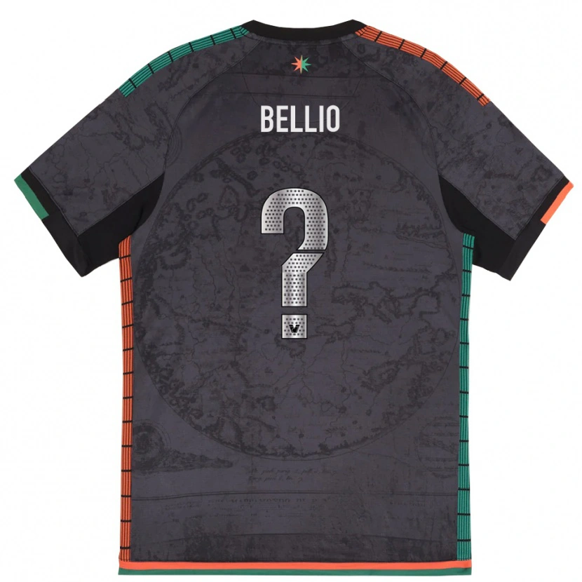 Danxen Criança Camisola Andrea Bellio #0 Cinza Escuro Principal 2025/26 Camisa Brasil