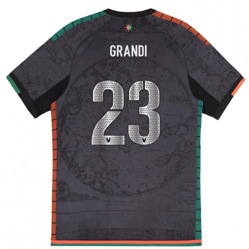 Danxen Criança Camisola Matteo Grandi #23 Cinza Escuro Principal 2025/26 Camisa Brasil