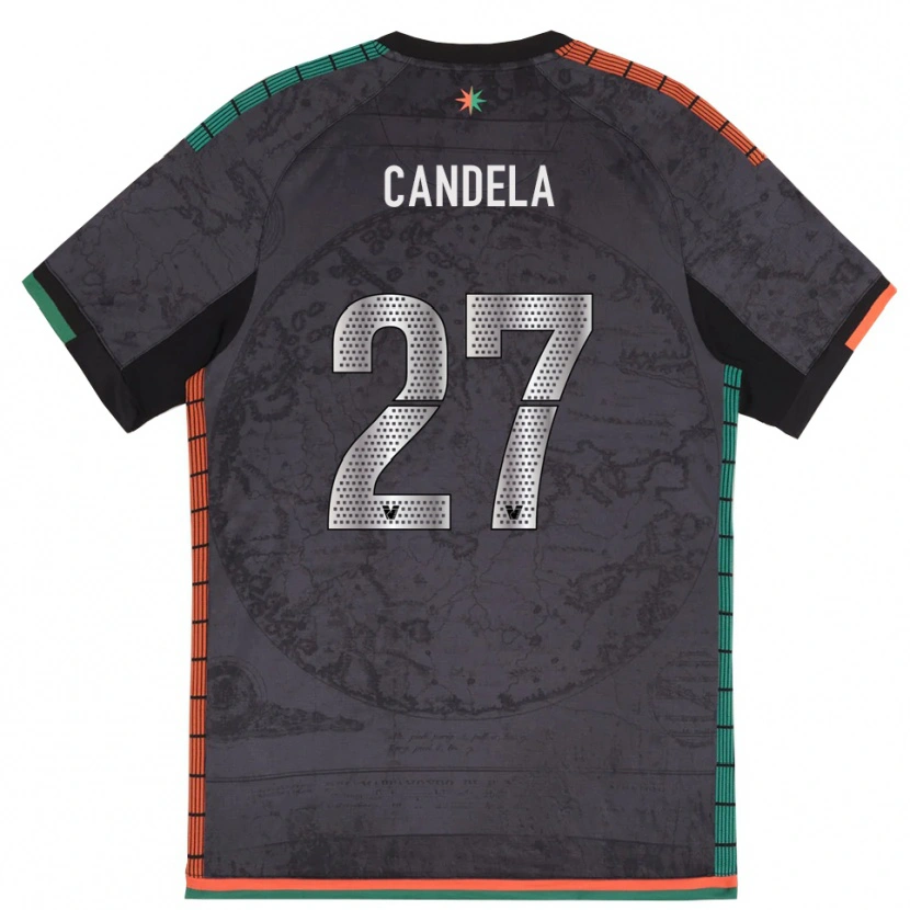 Danxen Criança Camisola Antonio Candela #27 Cinza Escuro Principal 2025/26 Camisa Brasil