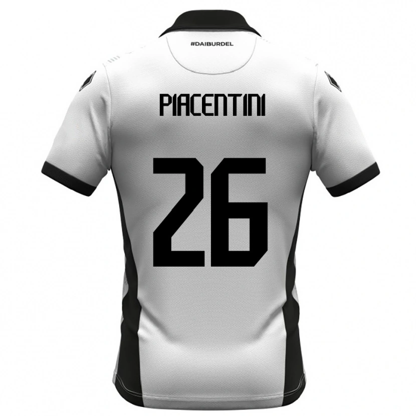 Danxen Criança Camisola Matteo Piacentini #26 Branco Preto Laranja Principal 2025/26 Camisa Brasil