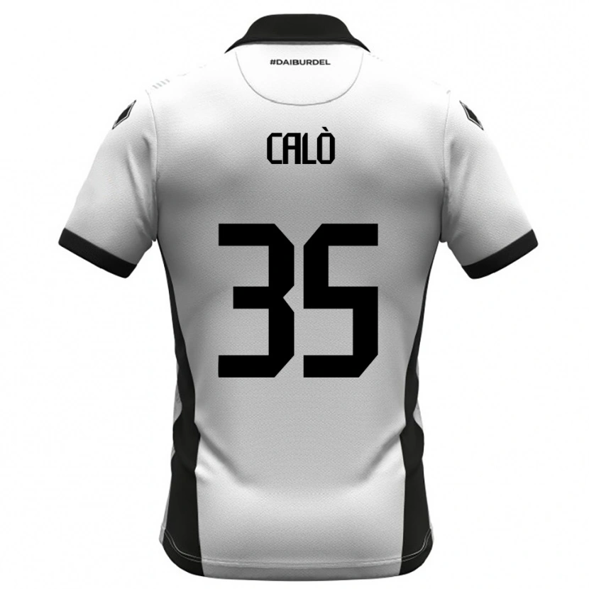 Danxen Criança Camisola Giacomo Calò #35 Branco Preto Laranja Principal 2025/26 Camisa Brasil