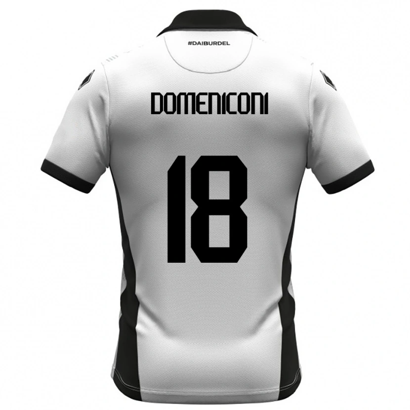 Danxen Criança Camisola Riccardo Domeniconi #18 Branco Preto Laranja Principal 2025/26 Camisa Brasil