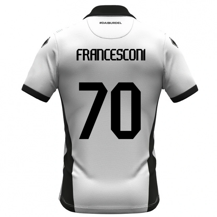 Danxen Criança Camisola Matteo Francesconi #70 Branco Preto Laranja Principal 2025/26 Camisa Brasil