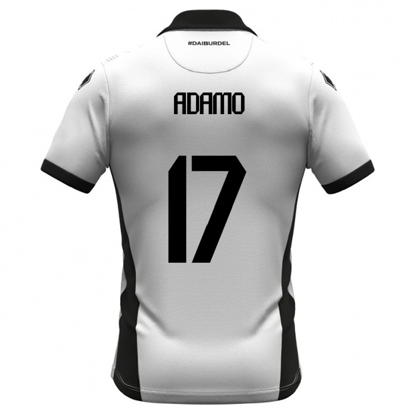 Danxen Criança Camisola Emanuele Adamo #17 Branco Preto Laranja Principal 2025/26 Camisa Brasil