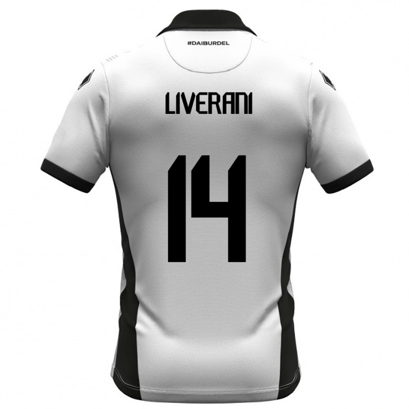 Danxen Criança Camisola Vittorio Liverani #14 Branco Preto Laranja Principal 2025/26 Camisa Brasil