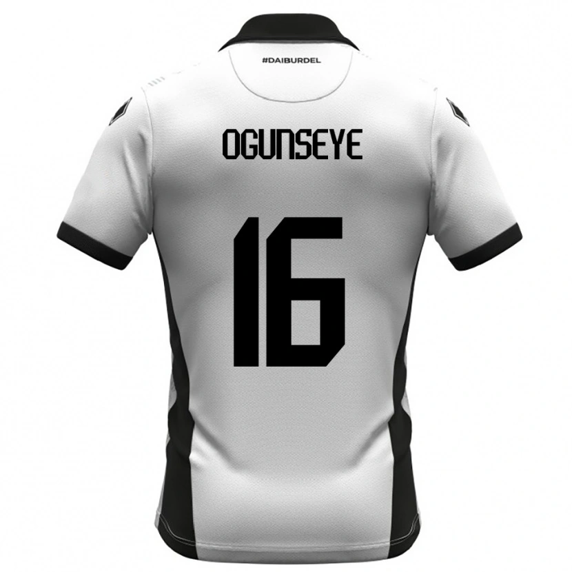 Danxen Criança Camisola Roberto Ogunseye #16 Branco Preto Laranja Principal 2025/26 Camisa Brasil