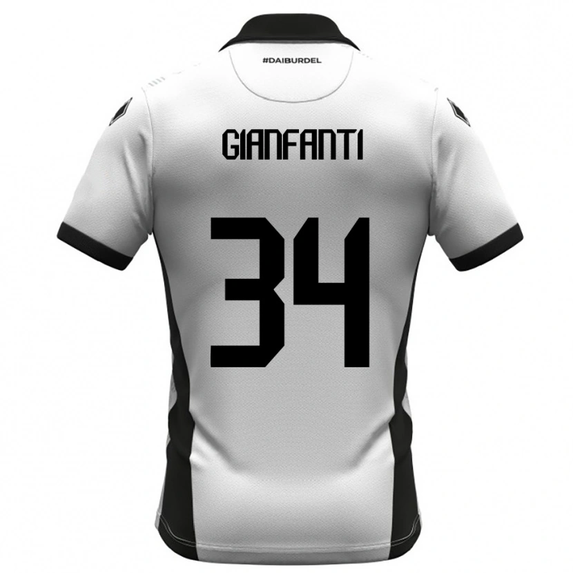 Danxen Criança Camisola Simone Gianfanti #34 Branco Preto Laranja Principal 2025/26 Camisa Brasil