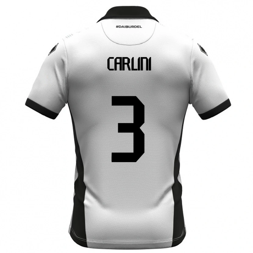 Danxen Criança Camisola Alessandro Carlini #3 Branco Preto Laranja Principal 2025/26 Camisa Brasil