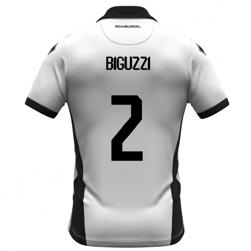 Danxen Criança Camisola Riccardo Biguzzi #2 Branco Preto Laranja Principal 2025/26 Camisa Brasil