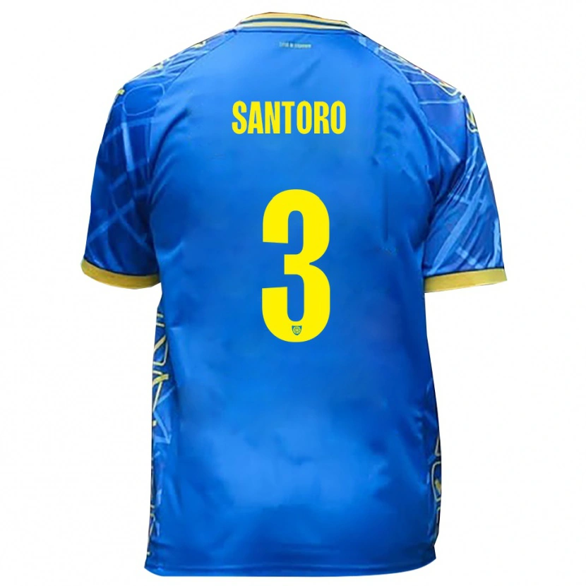 Danxen Criança Camisola Albert Santoro #3 Azul Celeste Amarelo Principal 2025/26 Camisa Brasil