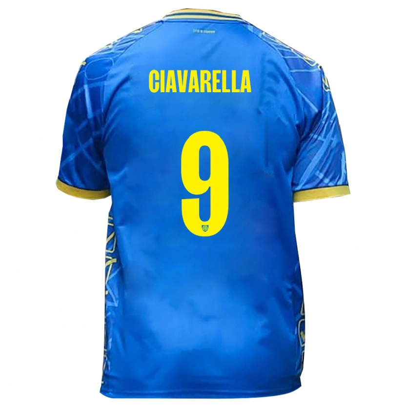 Danxen Criança Camisola Jacopo Ciavarella #9 Azul Celeste Amarelo Principal 2025/26 Camisa Brasil
