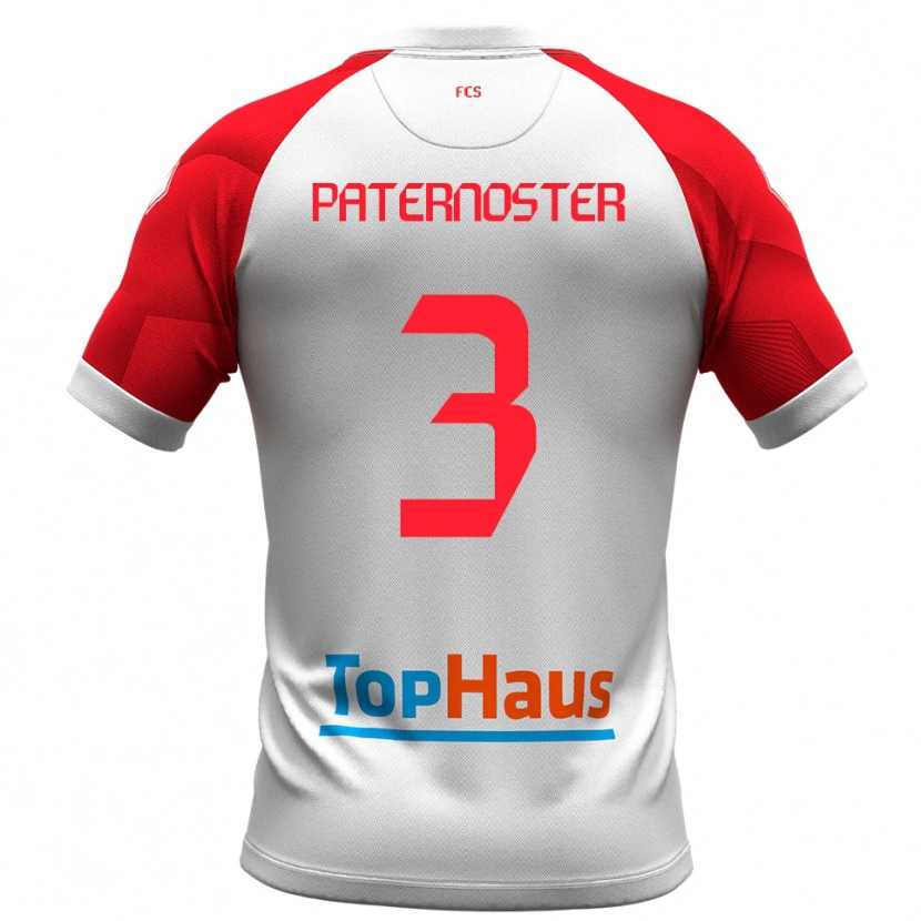 Danxen Criança Camisola Ivan Paternoster #3 Branco Vermelho Principal 2025/26 Camisa Brasil