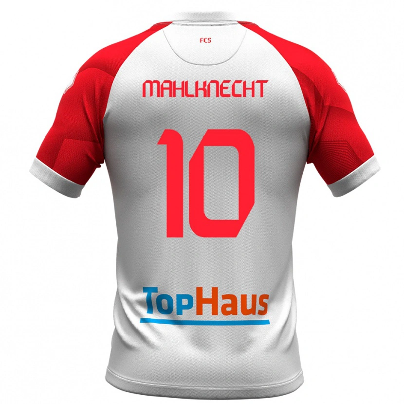 Danxen Criança Camisola Felix Mahlknecht #10 Branco Vermelho Principal 2025/26 Camisa Brasil