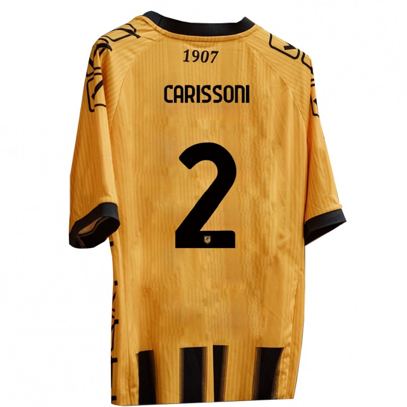 Danxen Criança Camisola Lorenzo Carissoni #2 Amarelo Preto Principal 2025/26 Camisa Brasil