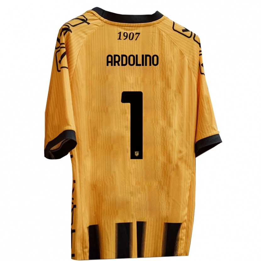 Danxen Criança Camisola Antonio Ardolino #1 Amarelo Preto Principal 2025/26 Camisa Brasil