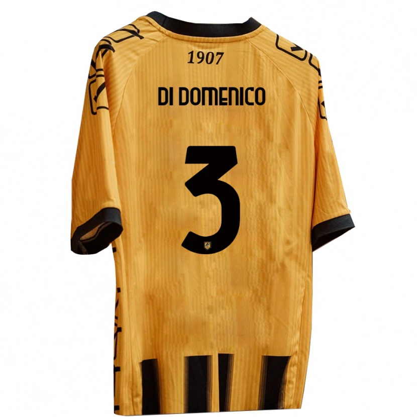 Danxen Criança Camisola Alfredo Di Domenico #3 Amarelo Preto Principal 2025/26 Camisa Brasil