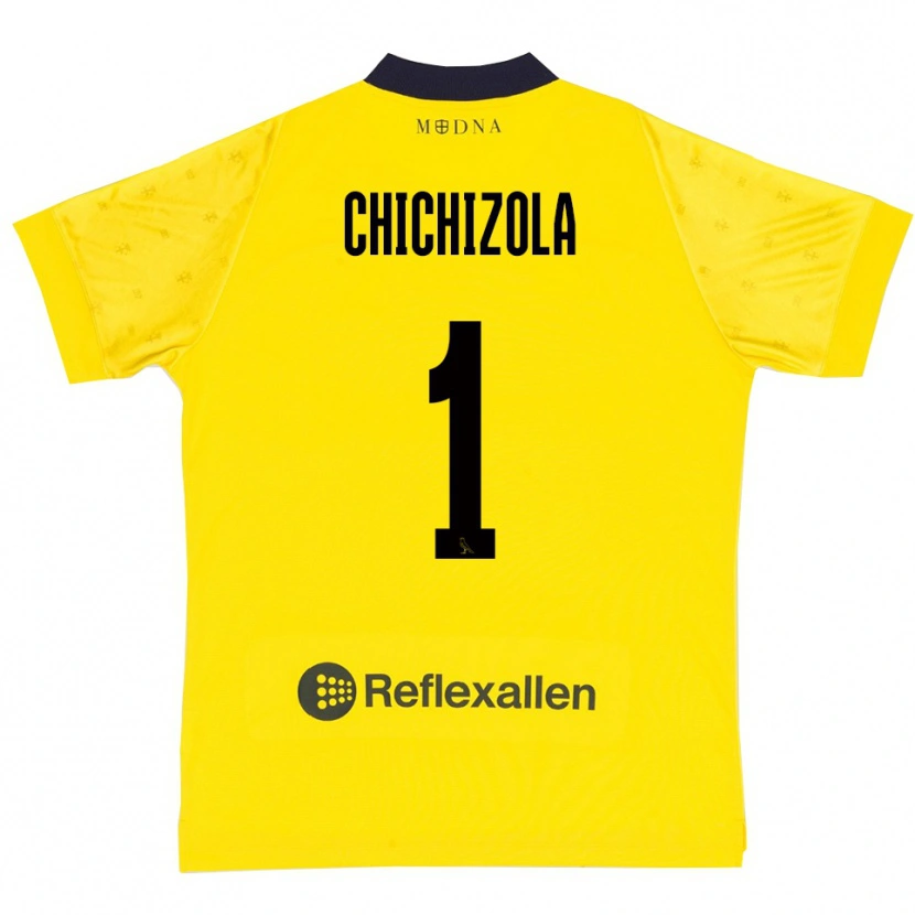Danxen Criança Camisola Leandro Chichizola #1 Amarelo Marinho Principal 2025/26 Camisa Brasil
