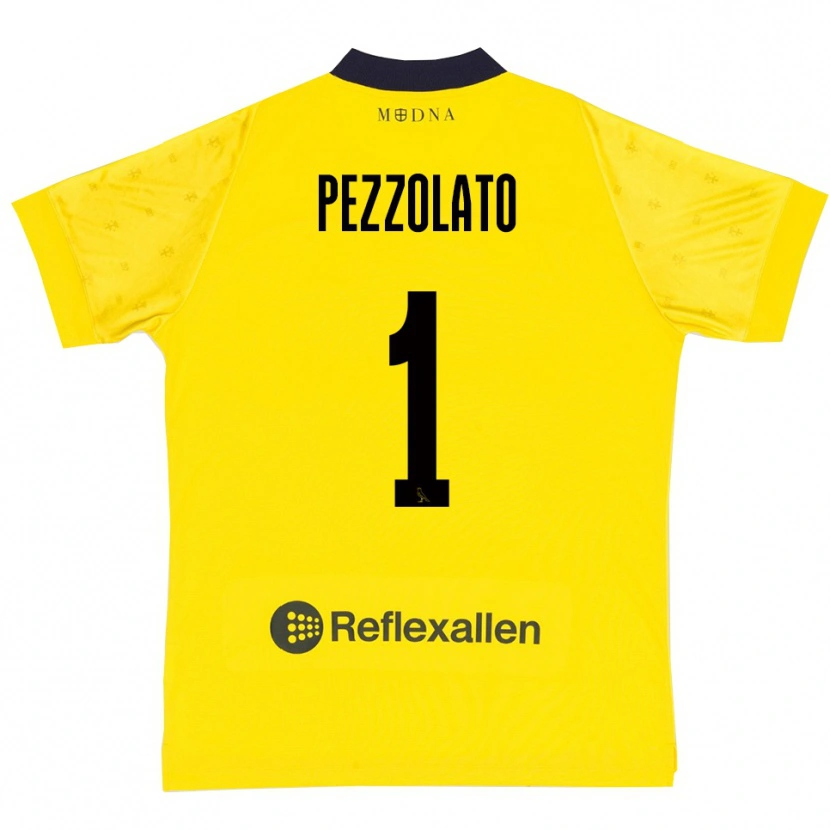 Danxen Criança Camisola Michele Pezzolato #1 Amarelo Marinho Principal 2025/26 Camisa Brasil