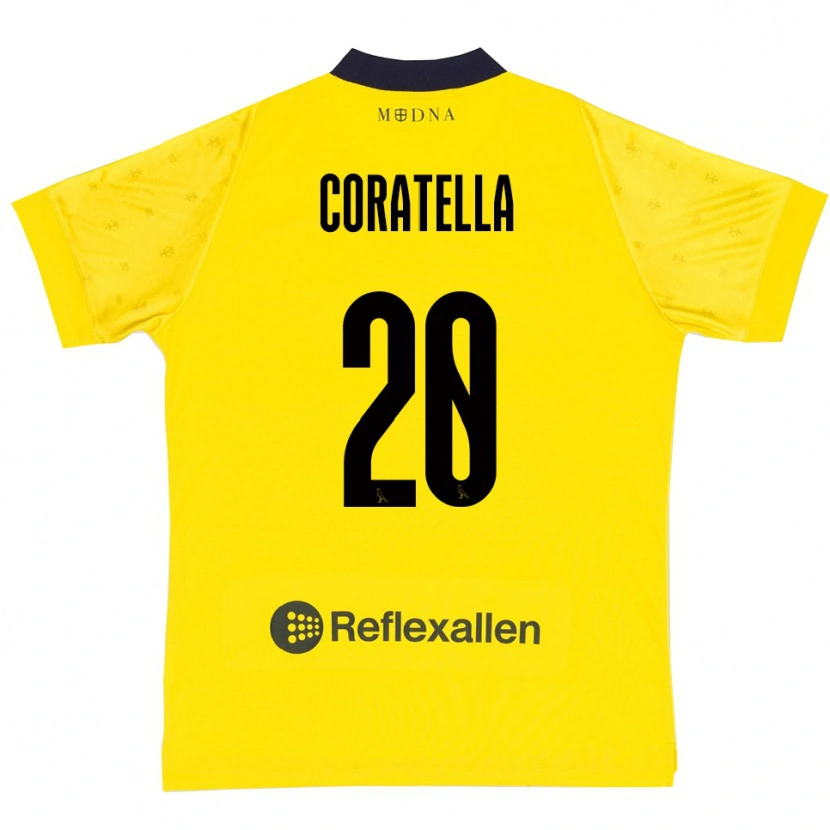 Danxen Criança Camisola Fabio Coratella #20 Amarelo Marinho Principal 2025/26 Camisa Brasil