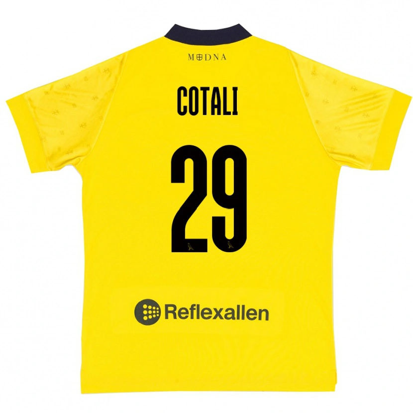 Danxen Criança Camisola Matteo Cotali #29 Amarelo Marinho Principal 2025/26 Camisa Brasil