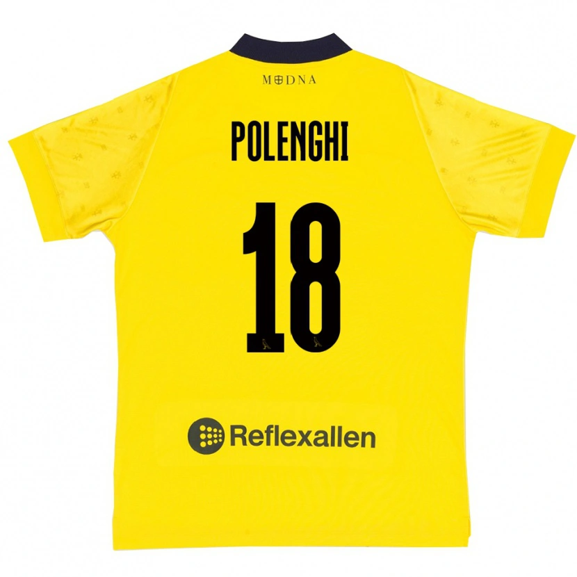 Danxen Criança Camisola Damiano Polenghi #18 Amarelo Marinho Principal 2025/26 Camisa Brasil