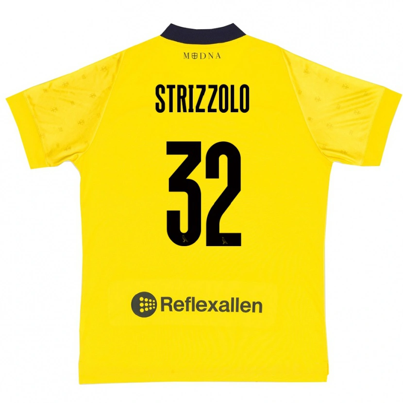 Danxen Criança Camisola Luca Strizzolo #32 Amarelo Marinho Principal 2025/26 Camisa Brasil