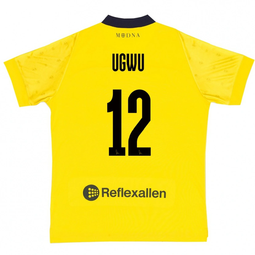 Danxen Criança Camisola Ferdinand Ugwu #12 Amarelo Marinho Principal 2025/26 Camisa Brasil