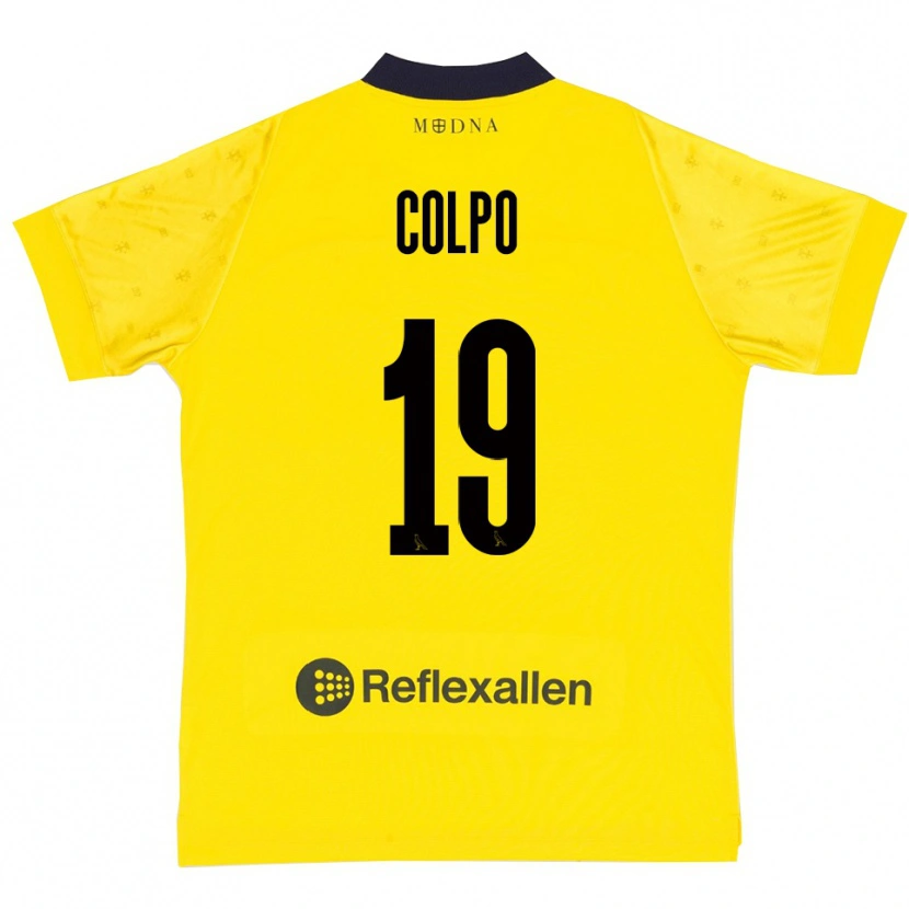 Danxen Criança Camisola Edoardo Colpo #19 Amarelo Marinho Principal 2025/26 Camisa Brasil