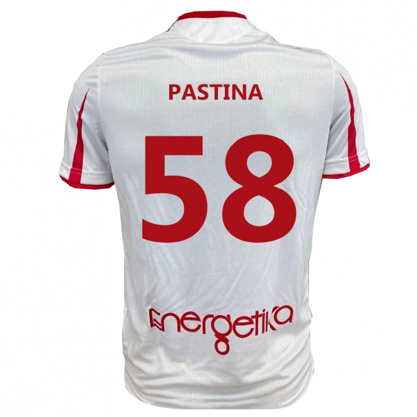 Danxen Criança Camisola Christian Pastina #58 Branco Vermelho Principal 2025/26 Camisa Brasil