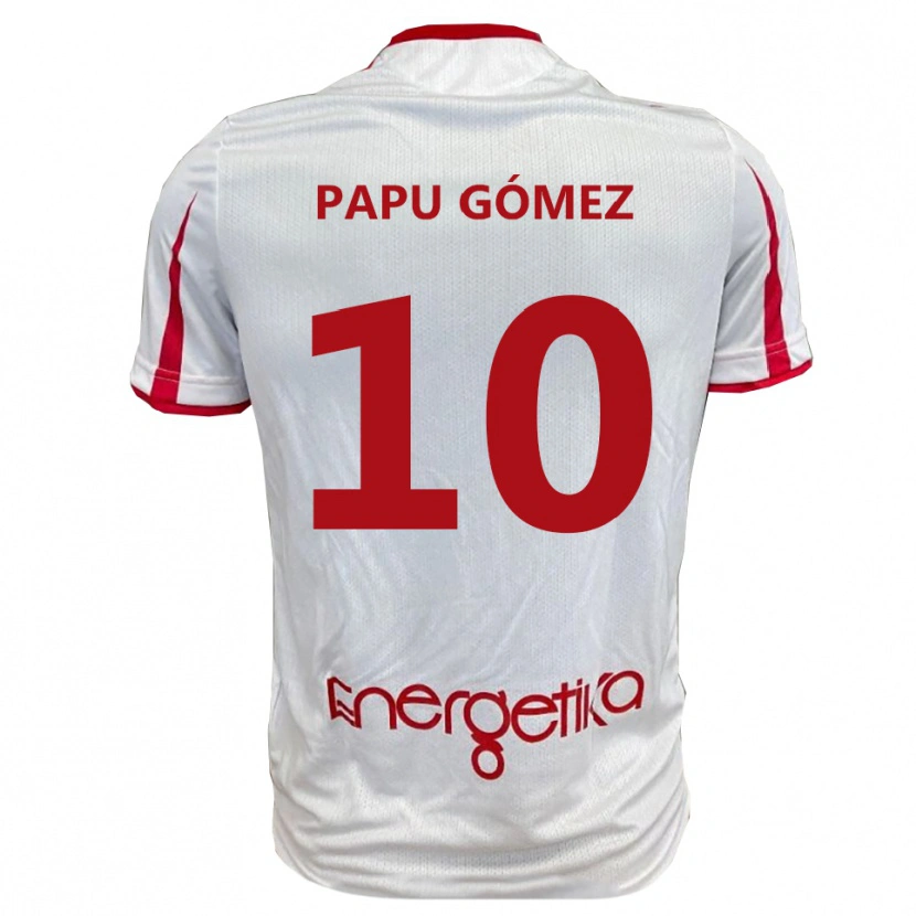 Danxen Criança Camisola Papu Gómez #10 Branco Vermelho Principal 2025/26 Camisa Brasil