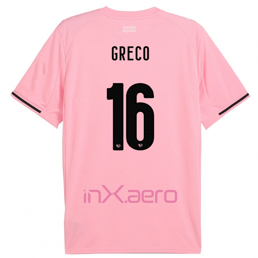 Danxen Criança Camisola Riccardo Greco #16 Rosa Preto Principal 2025/26 Camisa Brasil