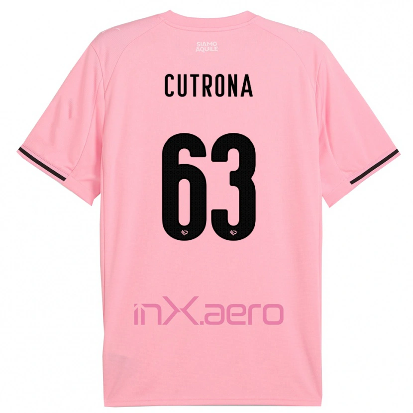 Danxen Criança Camisola Francesco Cutrona #63 Rosa Preto Principal 2025/26 Camisa Brasil