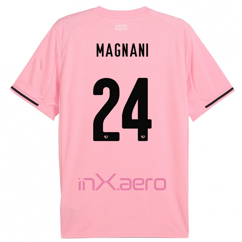 Danxen Criança Camisola Giangiacomo Magnani #24 Rosa Preto Principal 2025/26 Camisa Brasil