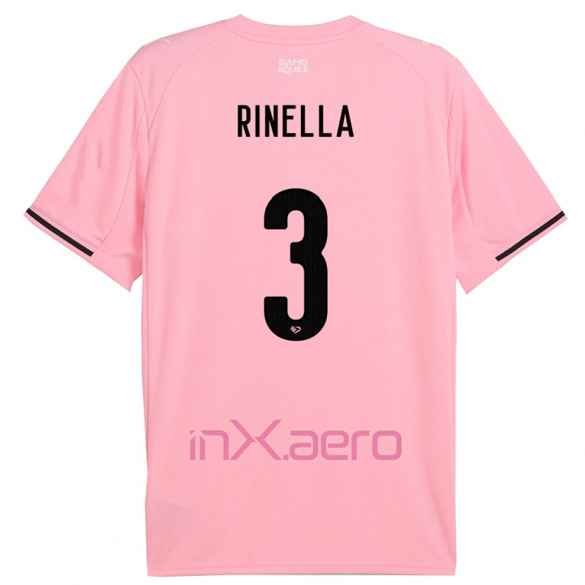 Danxen Criança Camisola Alessandro Rinella #3 Rosa Preto Principal 2025/26 Camisa Brasil