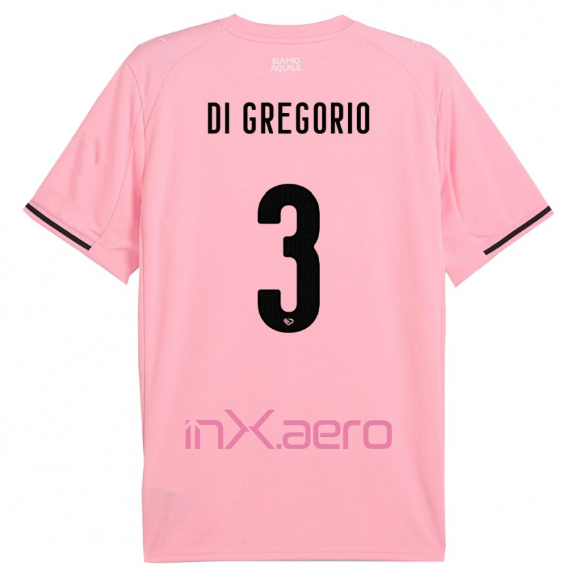 Danxen Criança Camisola Angelo Di Gregorio #3 Rosa Preto Principal 2025/26 Camisa Brasil
