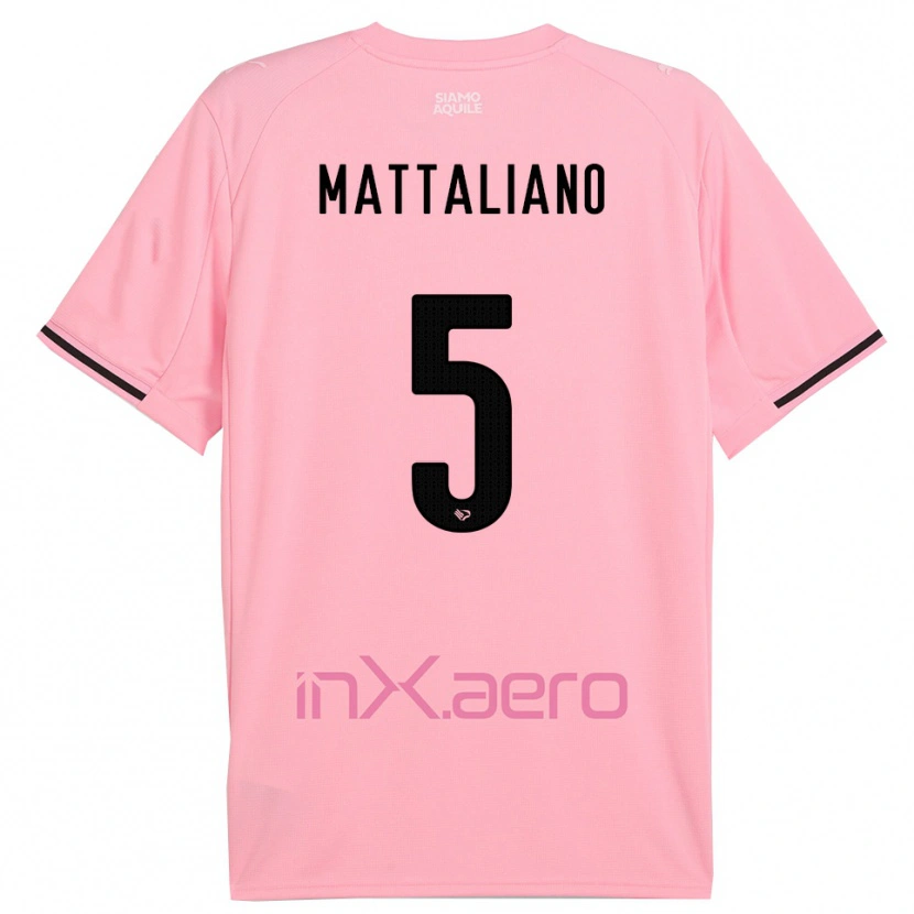 Danxen Criança Camisola Cristian Mattaliano #5 Rosa Preto Principal 2025/26 Camisa Brasil