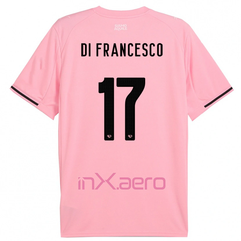 Danxen Criança Camisola Federico Di Francesco #17 Rosa Preto Principal 2025/26 Camisa Brasil