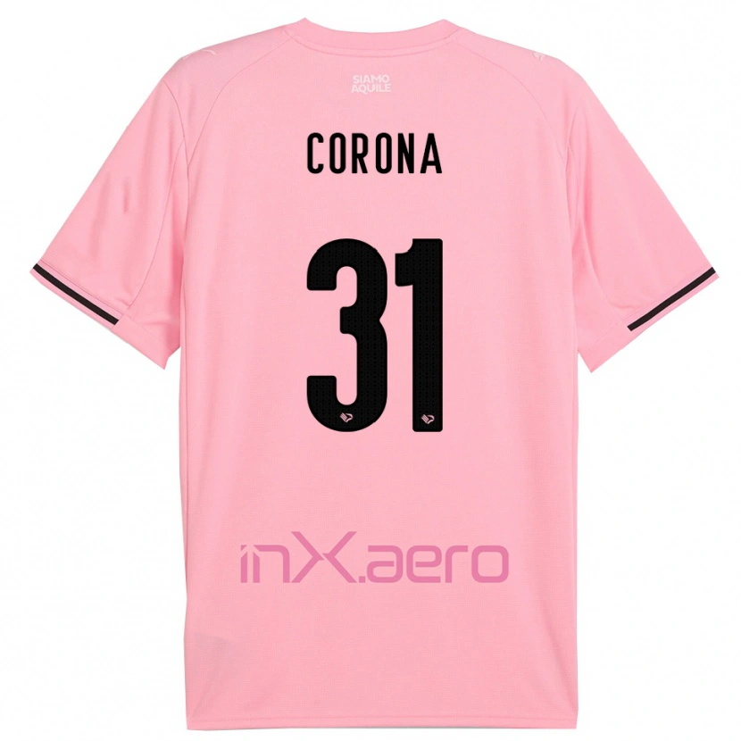 Danxen Criança Camisola Giacomo Corona #31 Rosa Preto Principal 2025/26 Camisa Brasil