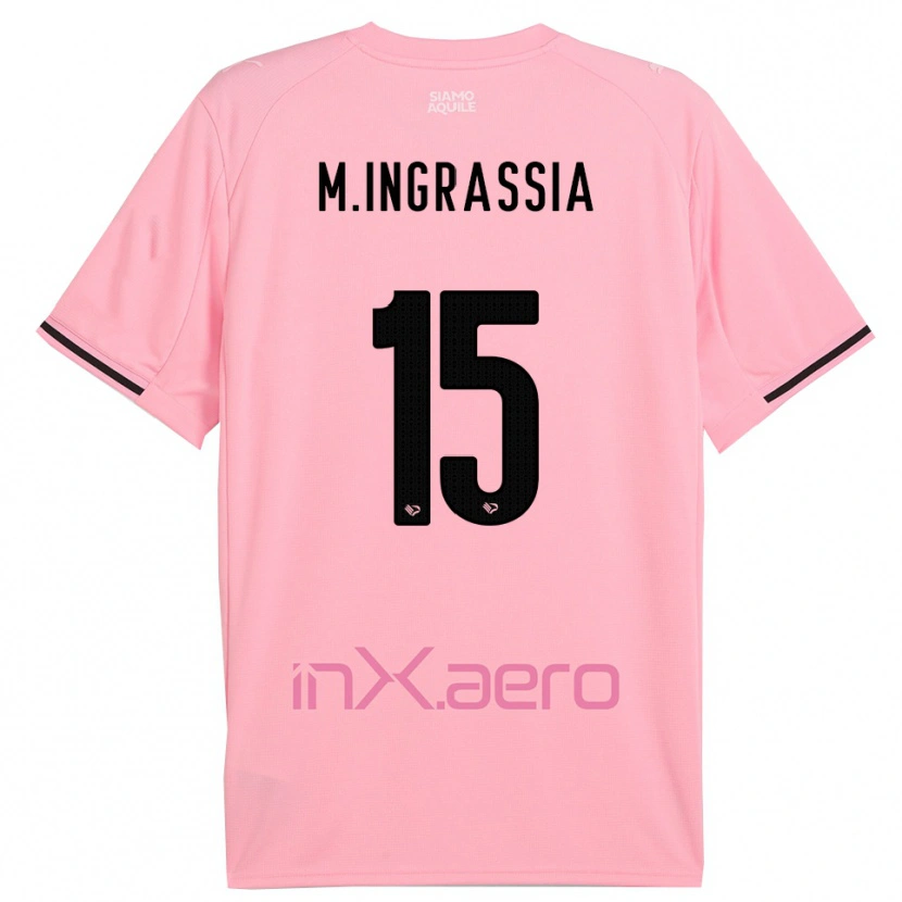 Danxen Criança Camisola Manuel Ingrassia #15 Rosa Preto Principal 2025/26 Camisa Brasil