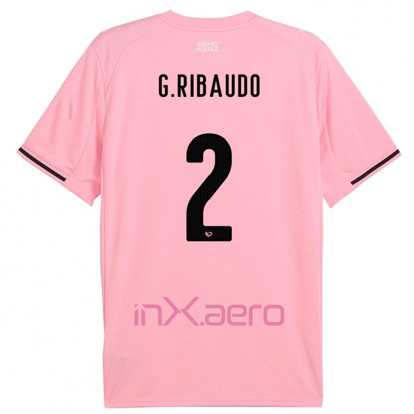 Danxen Criança Camisola Giorgio Ribaudo #2 Rosa Preto Principal 2025/26 Camisa Brasil