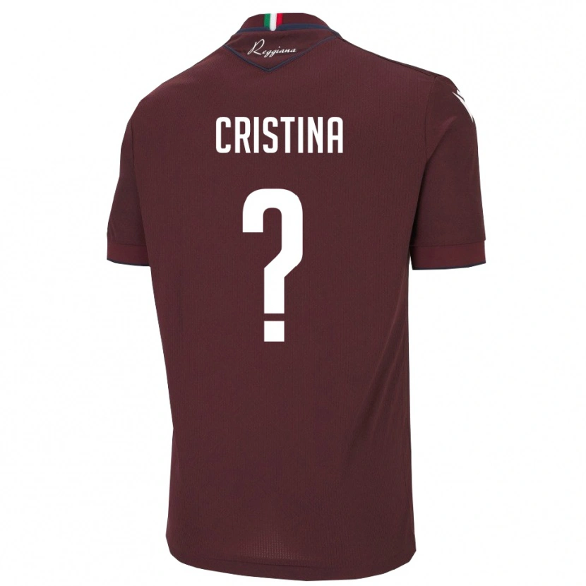 Danxen Criança Camisola Mosca Cristina #0 Borgonha Branco Principal 2025/26 Camisa Brasil