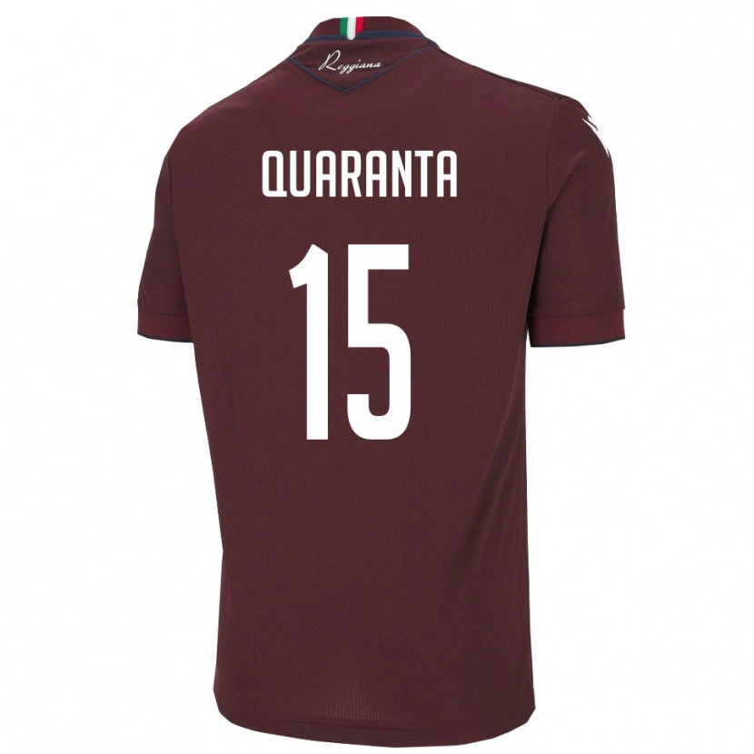 Danxen Criança Camisola Danilo Quaranta #15 Borgonha Branco Principal 2025/26 Camisa Brasil