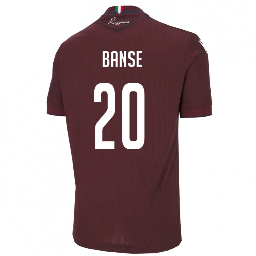 Danxen Criança Camisola Ousmane Banse #20 Borgonha Branco Principal 2025/26 Camisa Brasil